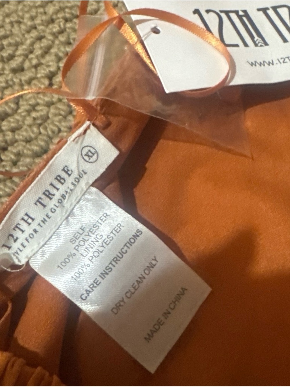 12th Tribe Men's Rust-Orange Blazer Vest